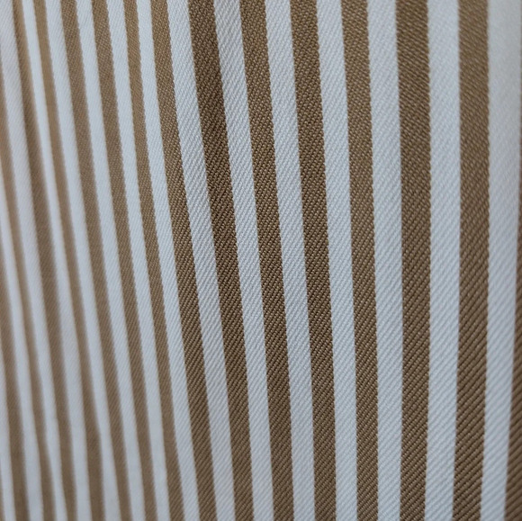 Denim & Co. Yarn Dyed Striped Ruffle Peplum Zip Up Jacket Size L NWOT - Picture 10 of 12